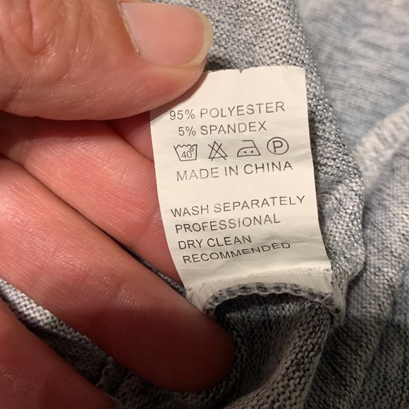 Striped Sweater Knit A-Line Dress Size L - Picture 8 of 8